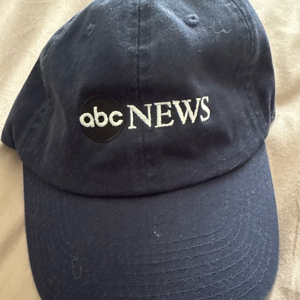 Blue adjustable ABC News logo hat